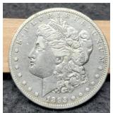 1893-CC Morgan Dollar AU Key Date