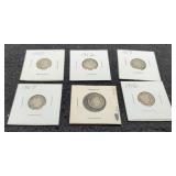 (6) Barber Dimes: 1900, 07, 11, 13, 14, 16