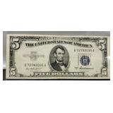 1934-D $5 Silver Certificate Note XF