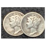 (2) 1925 Mercury Dimes D&S Choice F