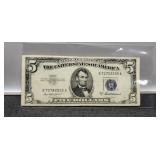 1934-D $5 Silver Certificate Note XF