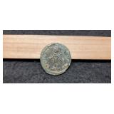 Ancient Roman Bronze Follis Coin