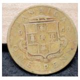 1940 Jamaica Large Penny