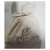 Bag Of 5,000 Wheat Cents 1940-1958