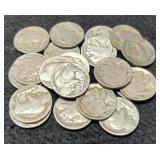 (20) No Date Buffalo Nickels