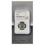 1949-D Slab W. Quarter NGC MS65
