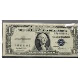 1935 F $1 Silver Certificate Note AU