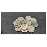 (16) Kennedy Half Dollars 1971 Up