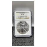 2014 Slab Silver Eagle NGC MS69