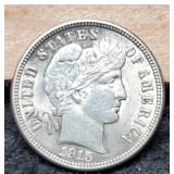 1915 Barber Dime AU
