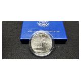 1986 Liberty Comm. Silver Dollar Unc. w/ Case
