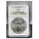 2014 Slab Silver Eagle NGC MS69