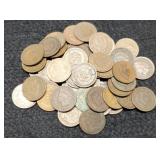 (50) Indian Head Cents AG To Culls