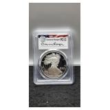1986-S Slab Proof Silver Eagle PCGS PR69 DCAM