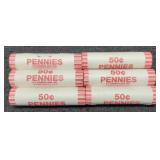 (6) BU Rolls 2009 L. Bicentennial Cents