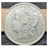 1921-D Morgan Dollar XF