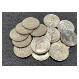 (16) Kennedy Half Dollars 1971 Up