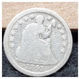 1841 Liberty Seated Half Dime