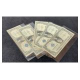 (5) 1935 $1 Silver Certificat Notes