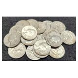 (20) Silver W. Quarters