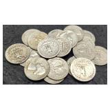 (20) Silver W. Quarters