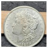 1921-D Morgan Dollar AU