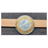 Las Vegas Silver $10 Gaming Token Treasure Island
