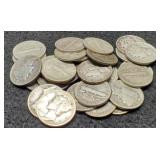 (30) Mercury Dimes