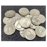 (20) Silver W. Quarters