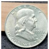 1959-D Franklin Half Dollar Unc.