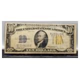 1934A $10 N. Africa Silver Certificate Note
