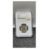 1954-S Slab W. Quarter NGC MS66