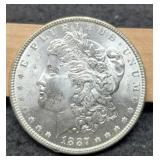 1887 Morgan Dollar Choice BU