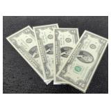 (4) 1976 $2 FR Notes Unc./Consecutive #