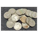 (20) Full Date Buffalo Nickels