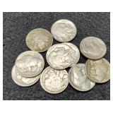 (10) 1937 Full Date Buffalo Nickels