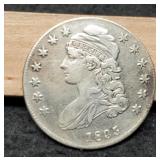 1835 Capped Bust Half Dollar XF