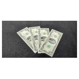 (4) 1976 $2 FR Notes Unc./Consecutive #