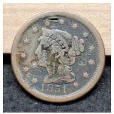 1851 Large Cent