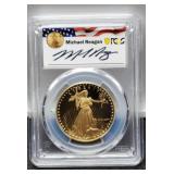 1986-W Slab Proof $50 Gold Eagle PCGS PR69
