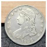 1834 Capped Bust Half Dollar XF