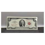 1963 $2 Red Seal Note Unc.