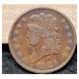 1828 Half Cent VF