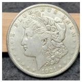 1921-S Morgan Dollar AU