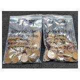 (2) Hundred Pre 1940 Wheat Cents Sold By Hundred