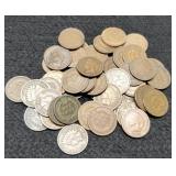 (50) Indian Head Cents