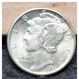 1941-D Mercury Dime Choice BU FSB
