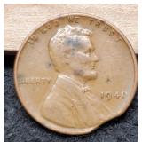 1941 Lincoln Cent, Edge Clip Mint Error