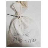 Bag Of 5,000 Wheat Cents 1940-1958