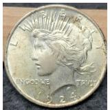 1924 Peace Dollar XF